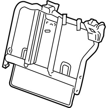 GM 89041874 Seat Back Frame 89041874 GM Seat Back Frame Illustration 1 of 1