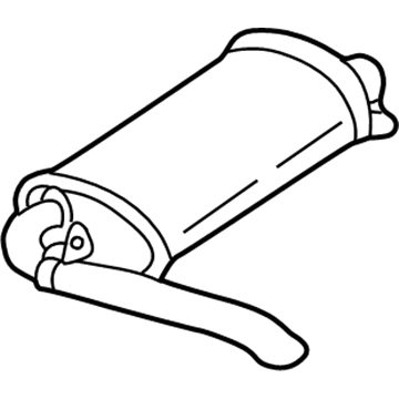 Chevy 10289838 Muffler With Tail Pipe