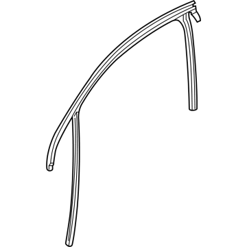 GM 84798407 Weatherstrip, Front Door Window 84798407 GM Weatherstrip, Front Door Window Illustration 1 of 1