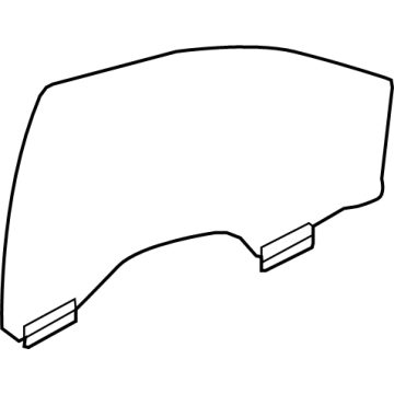 GM 84822740 Window, Front Door Window 84822740 GM Window, Front Door Window Illustration 1 of 1