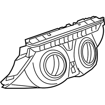 GM 84769060 Heater Control, Silver 84769060 GM Heater Control, Silver Illustration 1 of 1