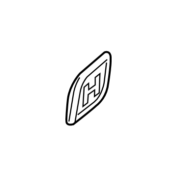 GM 84424842 Nameplate 84424842 GM Nameplate Illustration 1 of 1