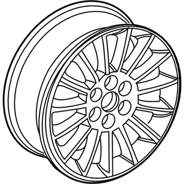 9596000 GM Wheel, Alloy Illustration 1 of 1