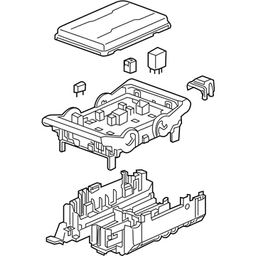 GM 84378110 Fuse & Relay Box 84378110 GM Fuse & Relay Box Illustration 1 of 1