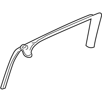 GM 15264050 Window Trim, Gray, Rear Driver Side 15264050 GM Window Trim, Gray, Rear Driver Side Illustration 1 of 1