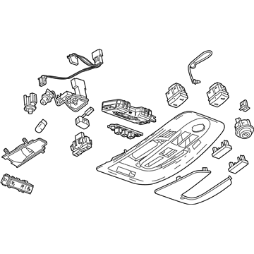 GM 84080112 Overhead Console 84080112 GM Overhead Console Illustration 1 of 1