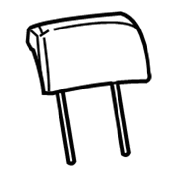 88955061 GM Headrest Cover, Oak Illustration 1 of 1