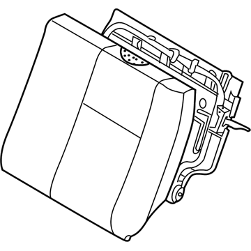 Chevy 96827498 Seat Back Assembly