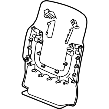 Chevy 23365177 Seat Back Panel