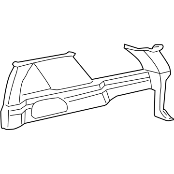 GM 15769046 Trim Panel, Passenger Side 15769046 GM Trim Panel, Passenger Side Illustration 1 of 1