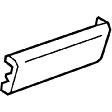 GM 84176429 Trim Cover, Black, Front 84176429 GM Trim Cover, Black, Front Illustration 1 of 1