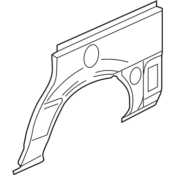 15103996 GM Side Panel, Lower Outer Passenger Side Illustration 1 of 1