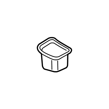 GM 84121252 Cup Holder, Black, Driver Side 84121252 GM Cup Holder, Black, Driver Side Illustration 1 of 1