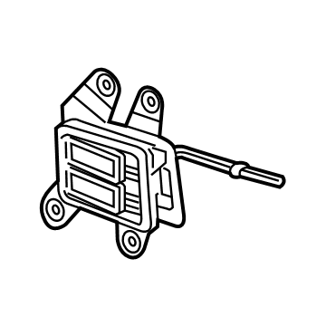 84606174 GM Release Handle, Beige, Rear Illustration 1 of 1