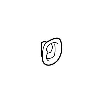 GM 23284856 Tie Down Hook Plate, Gray, Rear 23284856 GM Tie Down Hook Plate, Gray, Rear Illustration 1 of 1