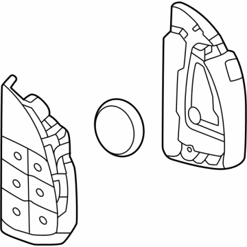 GM 13558589 Transmitter Assembly-Remote Control Door Lock 13558589 GM Transmitter Assembly-Remote Control Door Lock Illustration 1 of 1