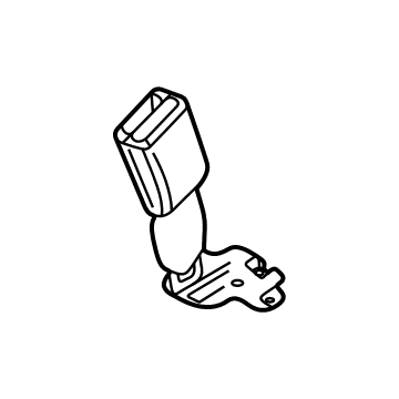 GM 42742941 Buckle, Jet Black, Passenger Side 42742941 GM Buckle, Jet Black, Passenger Side Illustration 1 of 1