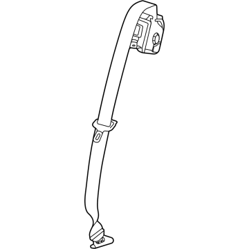 GM 42742939 Lap & Shoulder Belt, Jet Black 42742939 GM Lap & Shoulder Belt, Jet Black Illustration 1 of 1