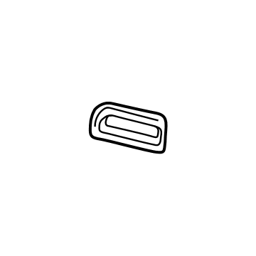 42627308 GM Seat Belt Guide, Jet Black, Driver Side Illustration 1 of 1
