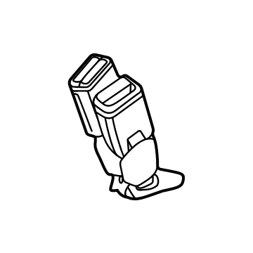 GM 42798694 Buckle, Jet Black, Driver Side 42798694 GM Buckle, Jet Black, Driver Side Illustration 1 of 1