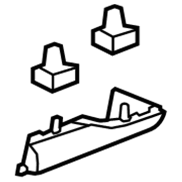 94723085 GM Rear Rocker Molding Illustration 1 of 1