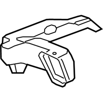 GM 13489232 Outlet Duct, Passenger Side 13489232 GM Outlet Duct, Passenger Side Illustration 1 of 1