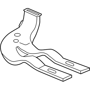 13372443 GM Rear Duct, Driver Side Illustration 1 of 1