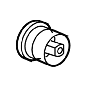 GM 25782808 Axle Beam Insulator, Red Line, Rear 25782808 GM Axle Beam Insulator, Red Line, Rear Illustration 1 of 1