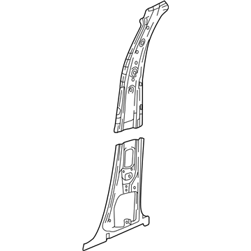 GM 84339061 Inner Center Pillar, Driver Side 84339061 GM Inner Center Pillar, Driver Side Illustration 1 of 1