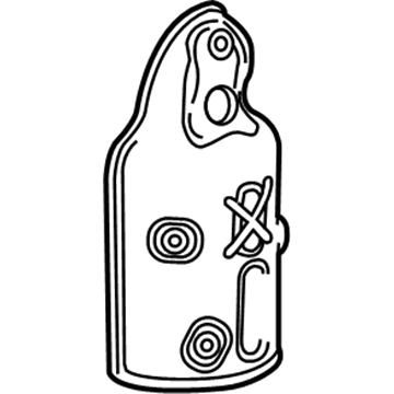 GM 55589485 Converter Shield 55589485 GM Converter Shield Illustration 1 of 1