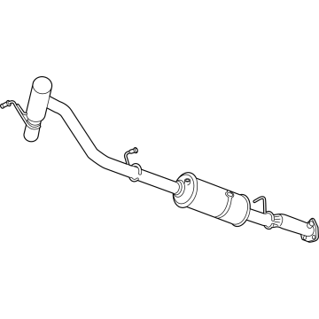 Chevy 84383052 Muffler With Tail Pipe