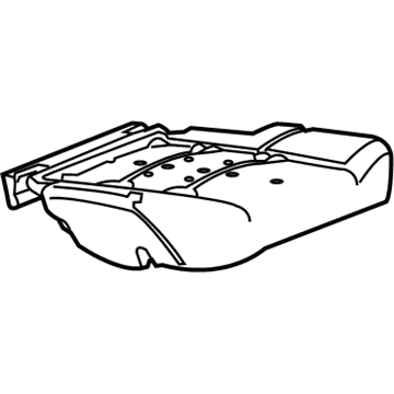 GM 23470754 Seat Cushion Pad, Rear 23470754 GM Seat Cushion Pad, Rear Illustration 1 of 1