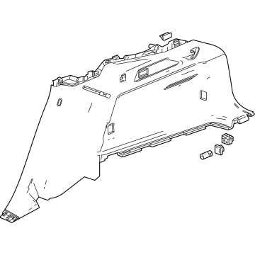 Cadillac 86551246 Lower Quarter Trim