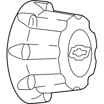 GM 15727140 Hub Cap 15727140 GM Hub Cap Illustration 1 of 1