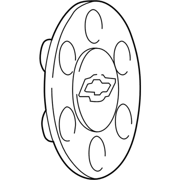 GM 15116616 Hub Cap 15116616 GM Hub Cap Illustration 1 of 1