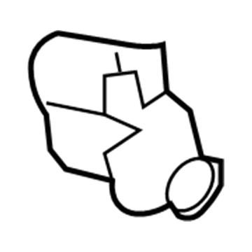GM 19184879 Glove Box Assembly Bumper 19184879 GM Glove Box Assembly Bumper Illustration 1 of 1