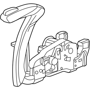 42576665 GM Parking Brake Handle, Black Illustration 1 of 1