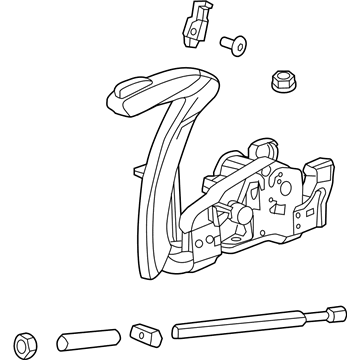 GM 42576659 Lever Assembly, Black 42576659 GM Lever Assembly, Black Illustration 1 of 1