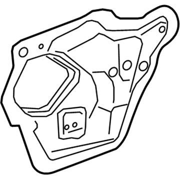 GM 23274026 Water Deflector, Inner Driver Side 23274026 GM Water Deflector, Inner Driver Side Illustration 1 of 1