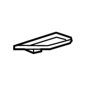 22810677 GM Liner, Black, Rear Driver Side Illustration 1 of 1