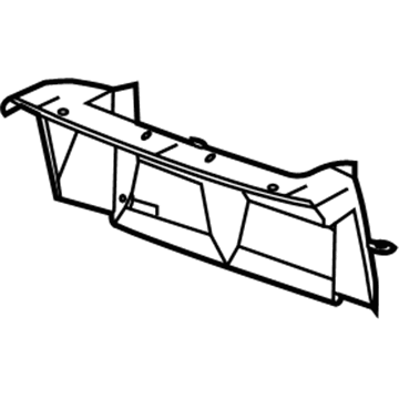 15937524 GM Air Baffle Illustration 1 of 1