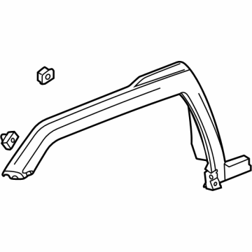 GM 86798818 Molding Assembly-Front Wheel Opening *Carbon Flasht 86798818 GM Molding Assembly-Front Wheel Opening *Carbon Flasht Illustration 1 of 1