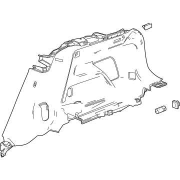 GM 85705760 Panel Assembly-Quarter Lower Rear Trim *Backen Blackk 85705760 GM Panel Assembly-Quarter Lower Rear Trim *Backen Blackk Illustration 1 of 1