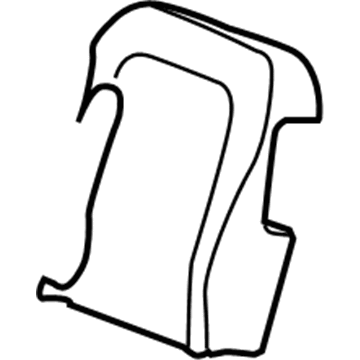 GM 89043115 Seat Back Pad 89043115 GM Seat Back Pad Illustration 1 of 1