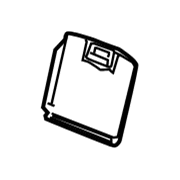 GM 89043066 Seat Back Panel, Gray 89043066 GM Seat Back Panel, Gray Illustration 1 of 1