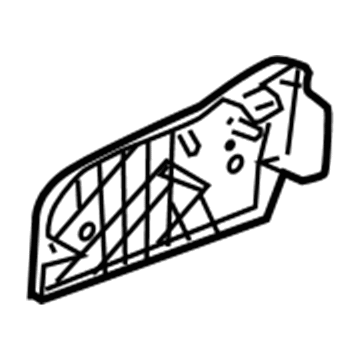 GM 89043986 Inner Finish Panel 89043986 GM Inner Finish Panel Illustration 1 of 1
