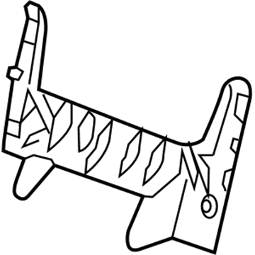 GM 84221164 Rear Cover, Black 84221164 GM Rear Cover, Black Illustration 1 of 1