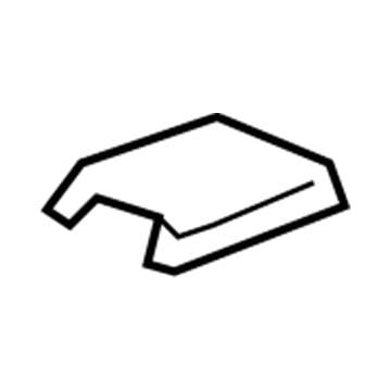84077672 GM Rear End Track Cover, Black Illustration 1 of 1