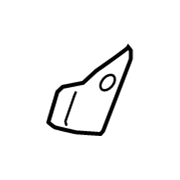 GM 84106406 Front Cover, Black, Driver Side 84106406 GM Front Cover, Black, Driver Side Illustration 1 of 1
