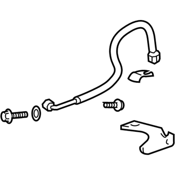 GM 19366775 Flex Hose, Front Passenger Side 19366775 GM Flex Hose, Front Passenger Side Illustration 1 of 1